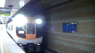 近鉄22000系+30000系回送列車 阪神なんば線桜川駅入線（+接近放送）