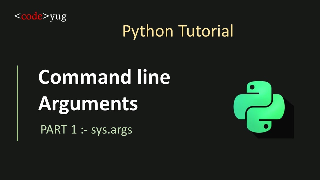 Command Line Arguments In Python | Python Argv Using Sys Module ...