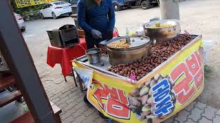 south korea juwangsan street scenery traditional market (청송 주왕산 가는길)