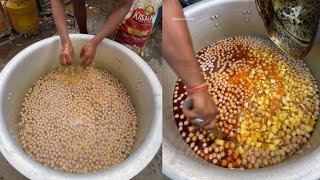 Bulk Making of 200 kg Rajasthani Style Aloo Tamatar Sabzi in Kolkata Street