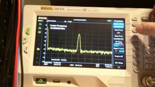 Rigol DSA815-TG Spectrum analyser 10MHz bug