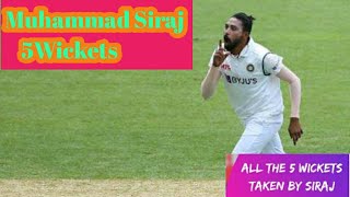 Muhammad Siraj 5 Wickets Vs Australia 4th test Day 4|Muhammad Siraj  Bowling|Maidan 5 Wickets Siraj