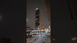 Portage \u0026 Main Winnipeg's Iconic Intersection #PortageAndMain #Downtown #TravelManitoba #TravelGenix