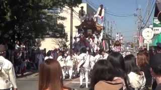 2014年　美具久留御魂神社だんじり⑦　宮入・平町