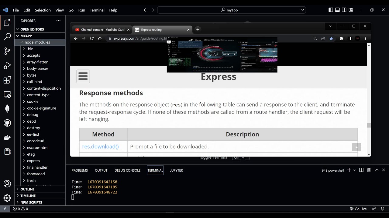 Express Js Routing Youtube
