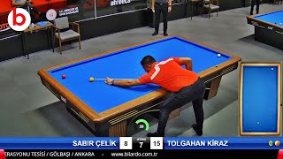 TOLGAHAN KİRAZ vs SABIR ÇELİK | 3 Cushion Billiards Championship STAGE 2 -A- 2024 ANKARA