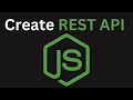 Create Simple REST API with Node.js & Express | Node.js & Express Tutorial | RESTful APIS