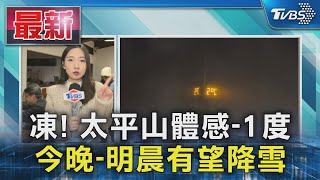 凍! 太平山體感-1度 今晚-明晨有望降雪｜TVBS新聞 @TVBSNEWS01