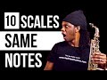 How to practice 10 scales using the same notes