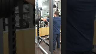 525lbs squat for 8 reps (55lb bar)