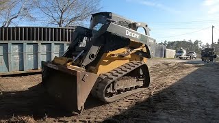 Grading A Drainage Swale With A Skid Steer