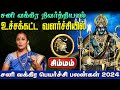 சிம்மம் | சனி பகவான் ஆட்டம் ஆரம்பம் | சனி வக்கிர நிவர்த்தி பலன்கள் 2024 to 2025 #simmam