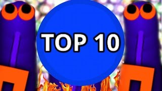 SLITHER.IO - TOP 10 BEST PLAYERS 2016