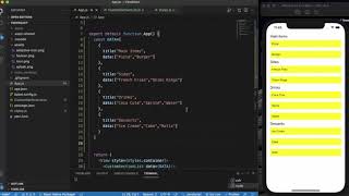 React Native Tutorial 30 - React Native SectionList | Custom section style in sectionList