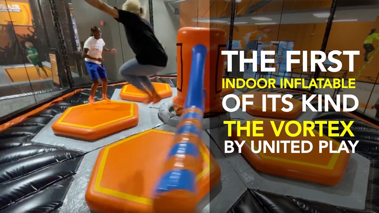 The Vortex New Air Filled Spinning Arm Jump Attraction Youtube