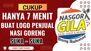 CARA BUAT LOGO PENJUAL NASI GORENG