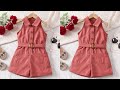 Beautiful Baby Shirt Romper Cutting and Stitching|Baby Jumpsuit/ Romper