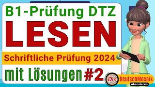 Lesen В1 | Deutsch Prüfung B1 | DTZ | Schriftliche Prüfung mit Lösungen |  gast 2025