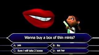 Wanna buy a box of thin mints but its a game show