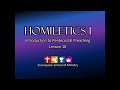 Homiletics - Lesson 10