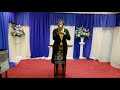 Ev. Elizabeth Nyambura singing Salama at MBCI, Boston on 21 September 2018