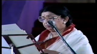 Zulmi Sang Aankh Ladi | Lata Mangeshkar Live In Shradhanjali Concert.