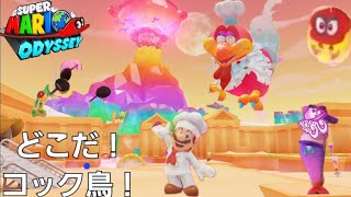 スーパーマリオ オデッセイ実況16【料理の国ボルボーノ】コック鳥攻略！