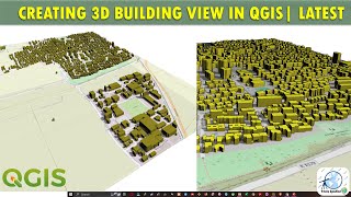 Creating 3D Building View in QGIS