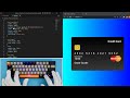 ASMR Programming - Credit Card Ui Design - No Talking