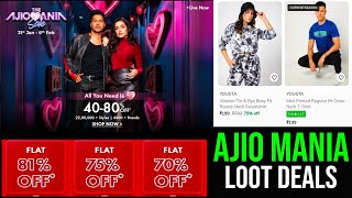 The Ajio Mania Sale 2025 Ajio Valantine Special Sale Ajio Mania Top Deals