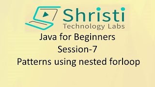 Java for Beginners Session-7 Patterns using nested forloop