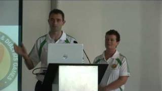 Darren Cawley speaks at launch of 2010 European Transplant and Dialysis Games