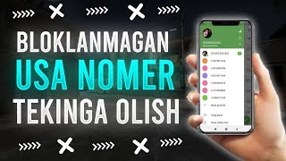 ⚡ TEKINGA USA NOMER OLISH 2025 | YANGI SINALGAN USUL  | TELEGRAM TARMOGʻI UCHUN ✅