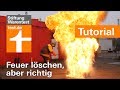 Feuerlöscher-Test: Fettbrand, Kabelbrand & Vorhang richtig löschen