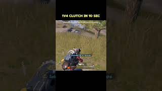 😈UNBELIEVABLE 1V4 CLUTCH☠️ IN 1 HP #shorts #trending #viralshorts #sudarshanpubg