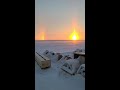 arctic sun dog creates beautiful sunset illusion viralhog