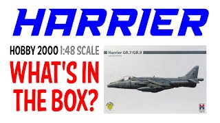 HOBBY 2000 HARRIER GR7 GR9 1/48 scale - what's in the box? 1080p HD
