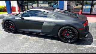 Audi R8 Vinyl Wrap Satin Black Finish Rohana RFX 20\