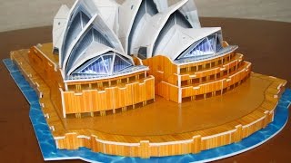 Этапы сборки 3D puzzle Сиднейская опера
