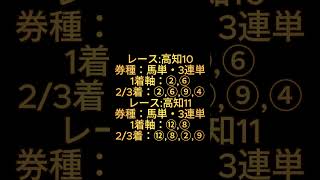 オニゲン競馬　2024/01/30通常予想高知競馬予想　#shorts