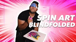 I Made Spin Art But Blindfolded!