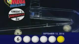 2016 09 13 Mega Millions Numbers and draw results