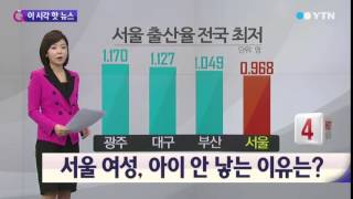 서울 거주 여성이 아이를 안 낳는 이유는? / YTN