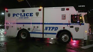 NYPD Bomb Squad Investigates Mailbox / Fort Hamilton, Brooklyn NYC 4K 12.19.21