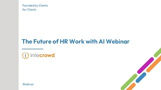 The Future of HR Work with AI Webinar
