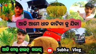 ଆଜି ଆମେ ଯିମା ଧାନ କାଟି ଆଜି ମୋର ହାଲତ୍ ଖରାପ୍ @SubhaVlog_12 #samalpurivlog #tending