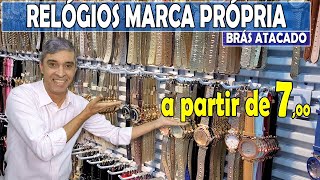 ⭐Relógio marca própria atacado Brás a partir de 7,00