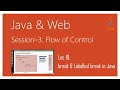 break & Labelled break in Java