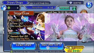 DFFOO GL Gem Pulls for Yuna LD/BT!! (+Yuna, Setzer \u0026 Vaan Lufenia DESTRUCTION - 19 Turns)