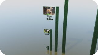 Animals Population Comparison | 3D🐕